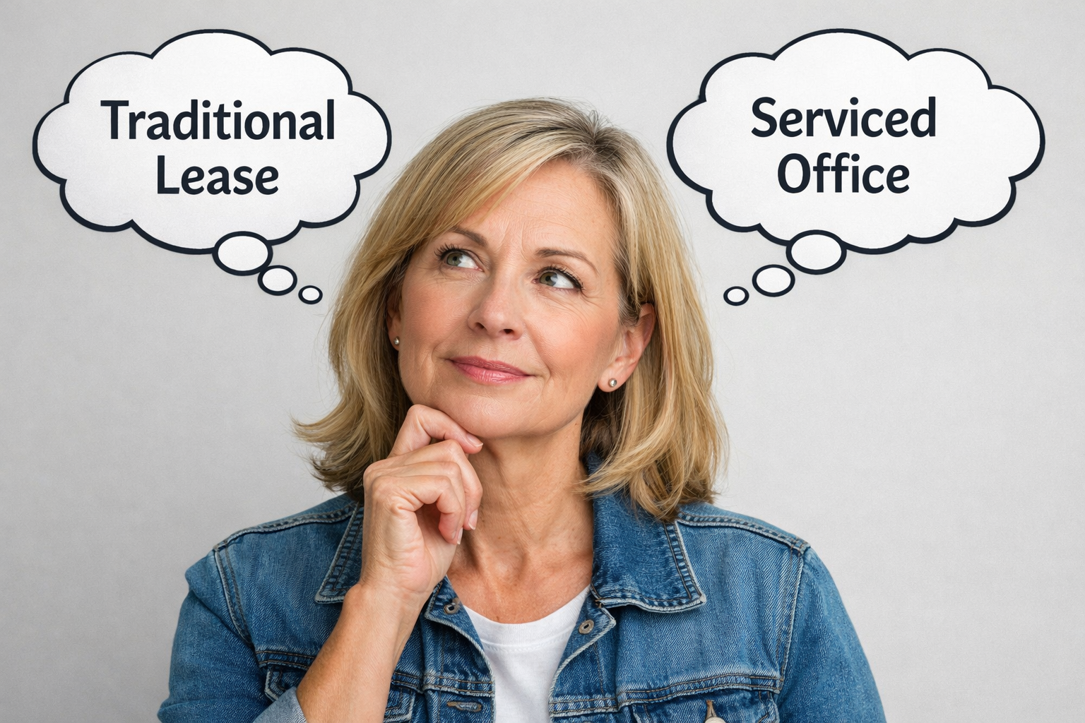 traditional lease vs serviced office